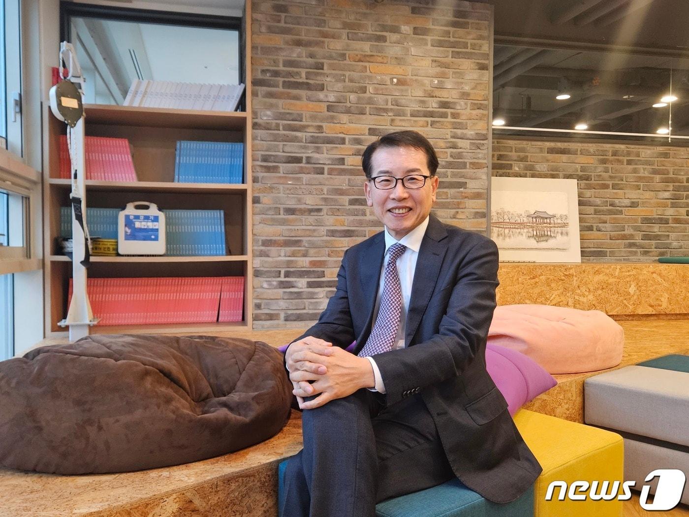 본문 이미지 - 서울 용산구 서울창조경제혁신센터에서 만난 김영현 온코메드 대표 모습 뉴스1 ⓒ News1 박소은 기자