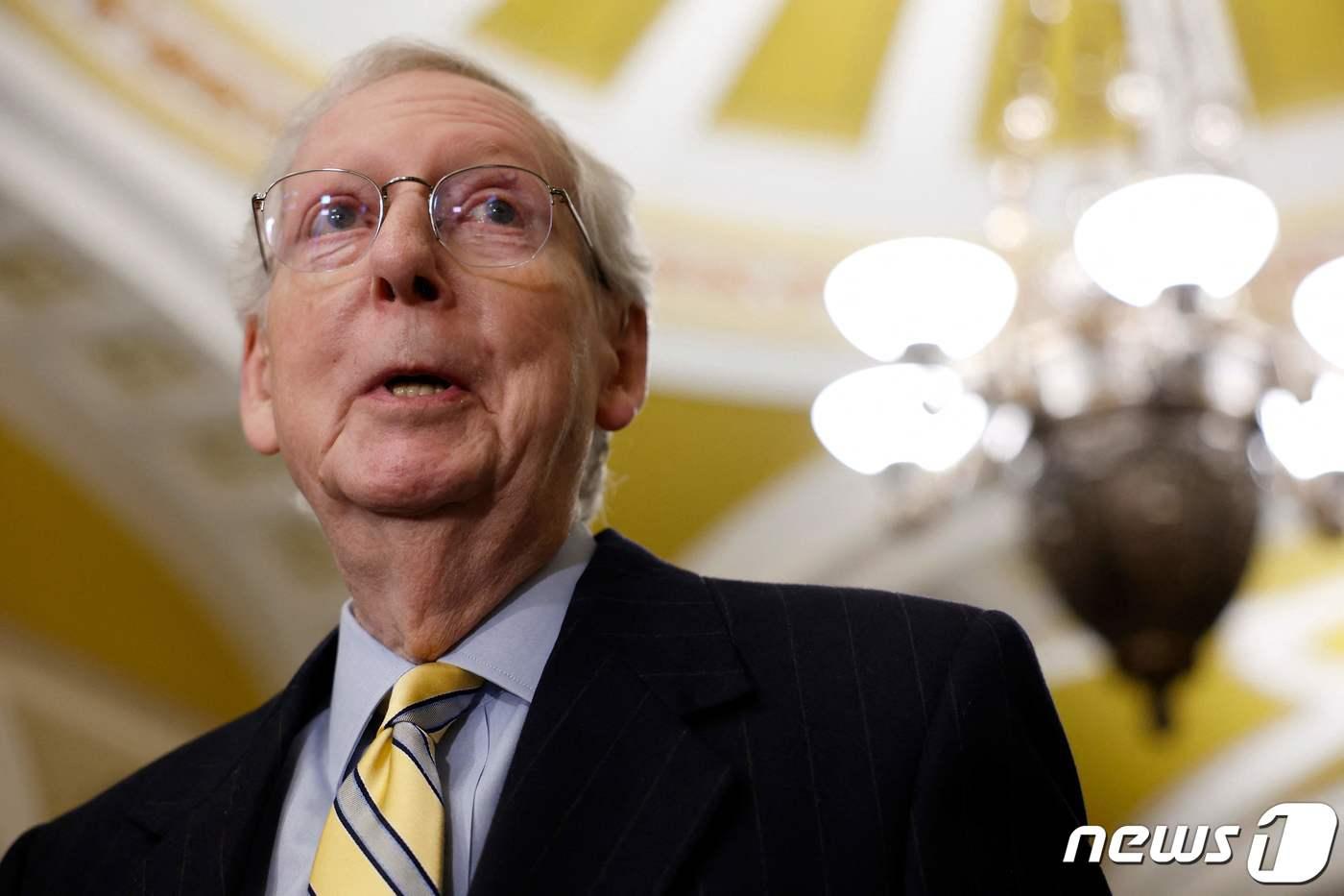 본문 이미지 - 미치 매코널 미 상원 공화당 원내대표. ⓒ AFP=뉴스1 ⓒ News1 김민수 기자