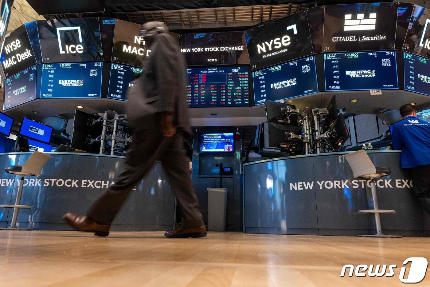 미국 뉴욕증권거래소ⓒ AFP=뉴스1