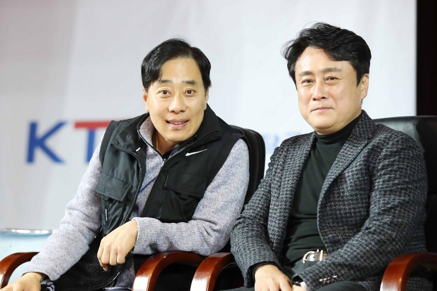 본문 이미지 - 유남규(왼쪽), 최영일 탁구 대표팀 훈련단장(대한탁구협회 제공)