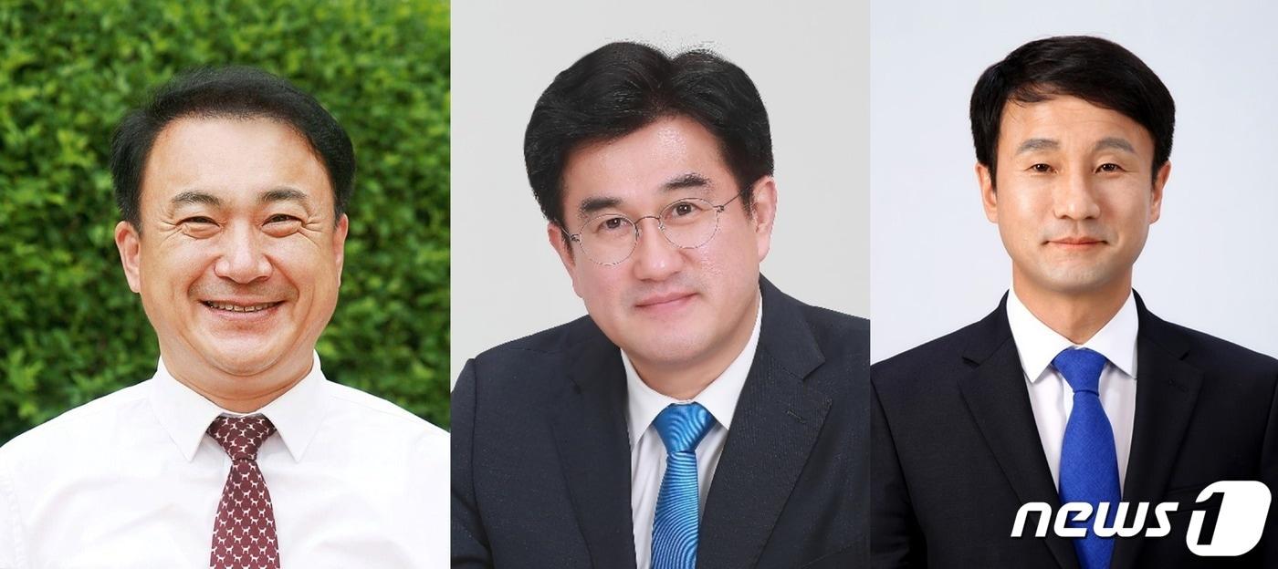 본문 이미지 - 22대 국회의원 선거 익산을 출마 예정자.(사진 왼쪽부터 권태홍, 이희성, 한병도). 2023.12.14./뉴스1