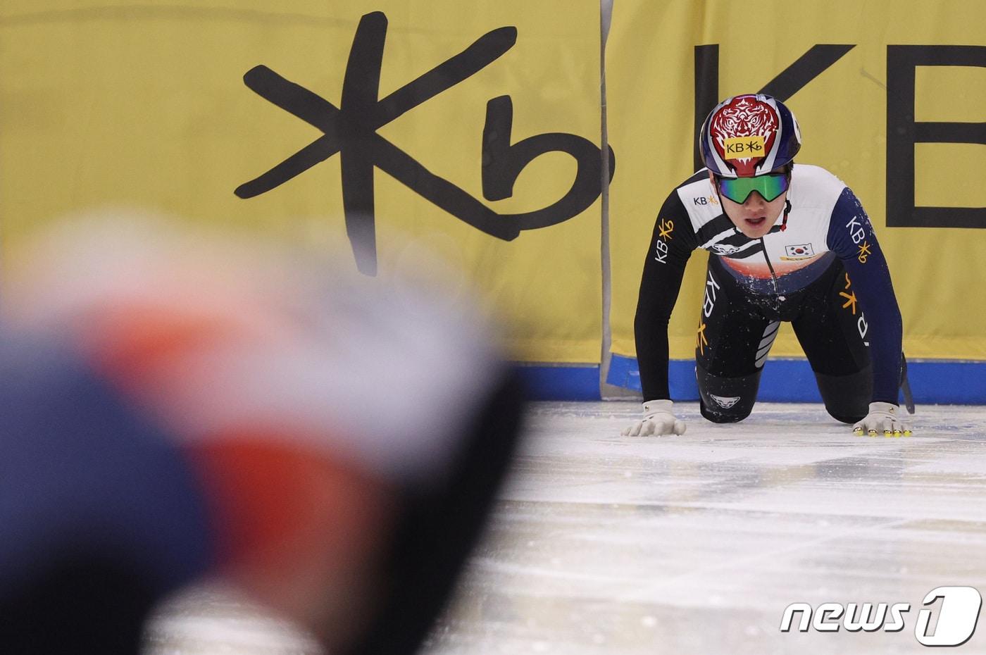쇼트트랙 대표팀 이정민. /뉴스1 ⓒ News1 신웅수 기자