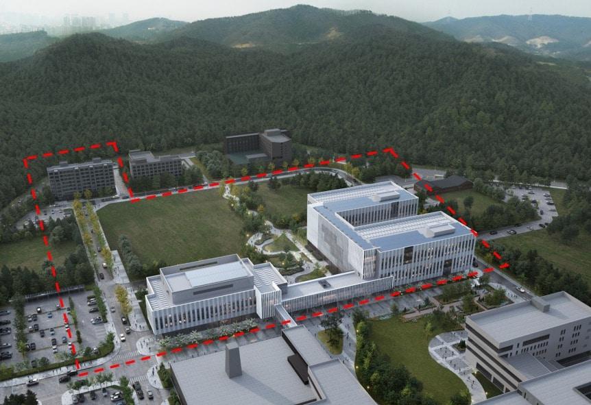 본문 이미지 - 기초과학연구원 본원2차 건립 조감도. (과학기술정보통신부 제공)