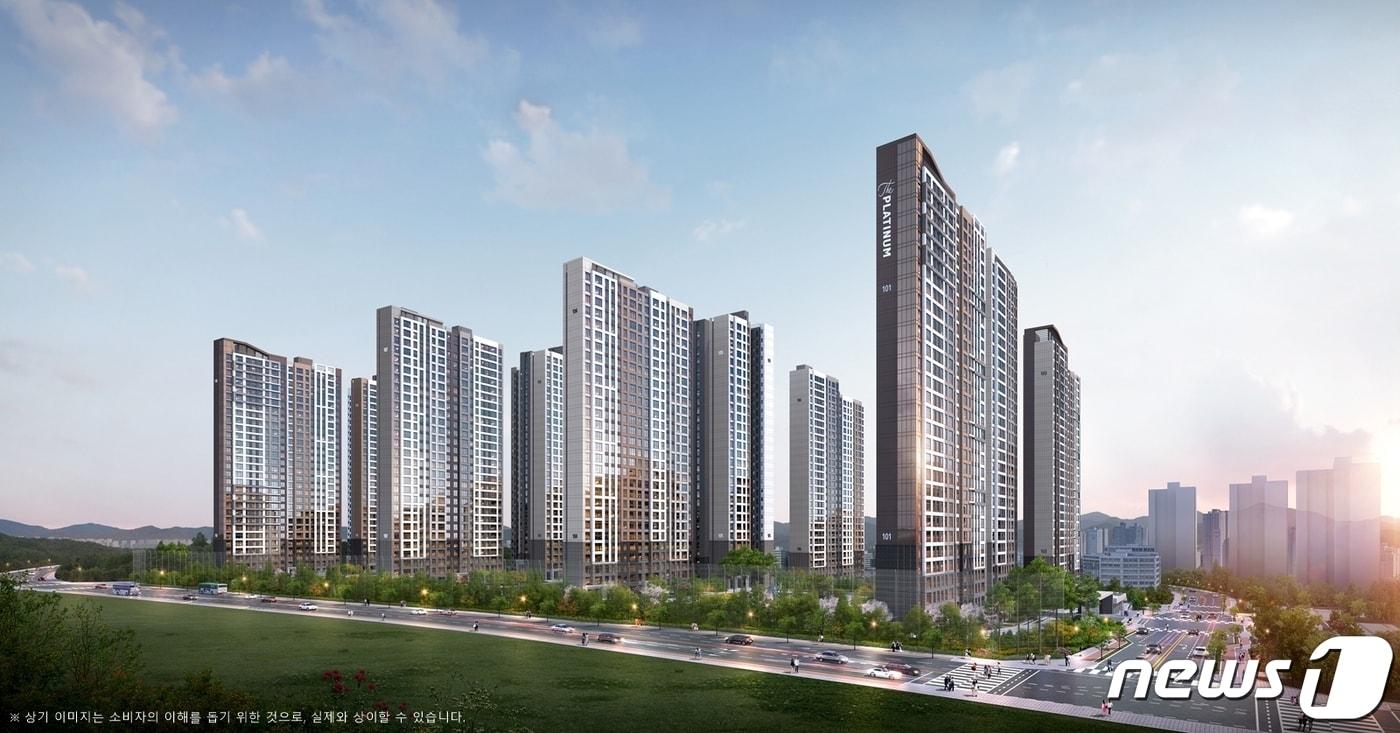 지제역 반도체밸리 쌍용 더 플래티넘 투시도 