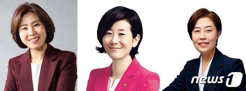 본문 이미지 - 국민의 힘 소속 부산지역 총선 여성 예비후보자.(왼쪽부터)김미애, 김희정, 서지영