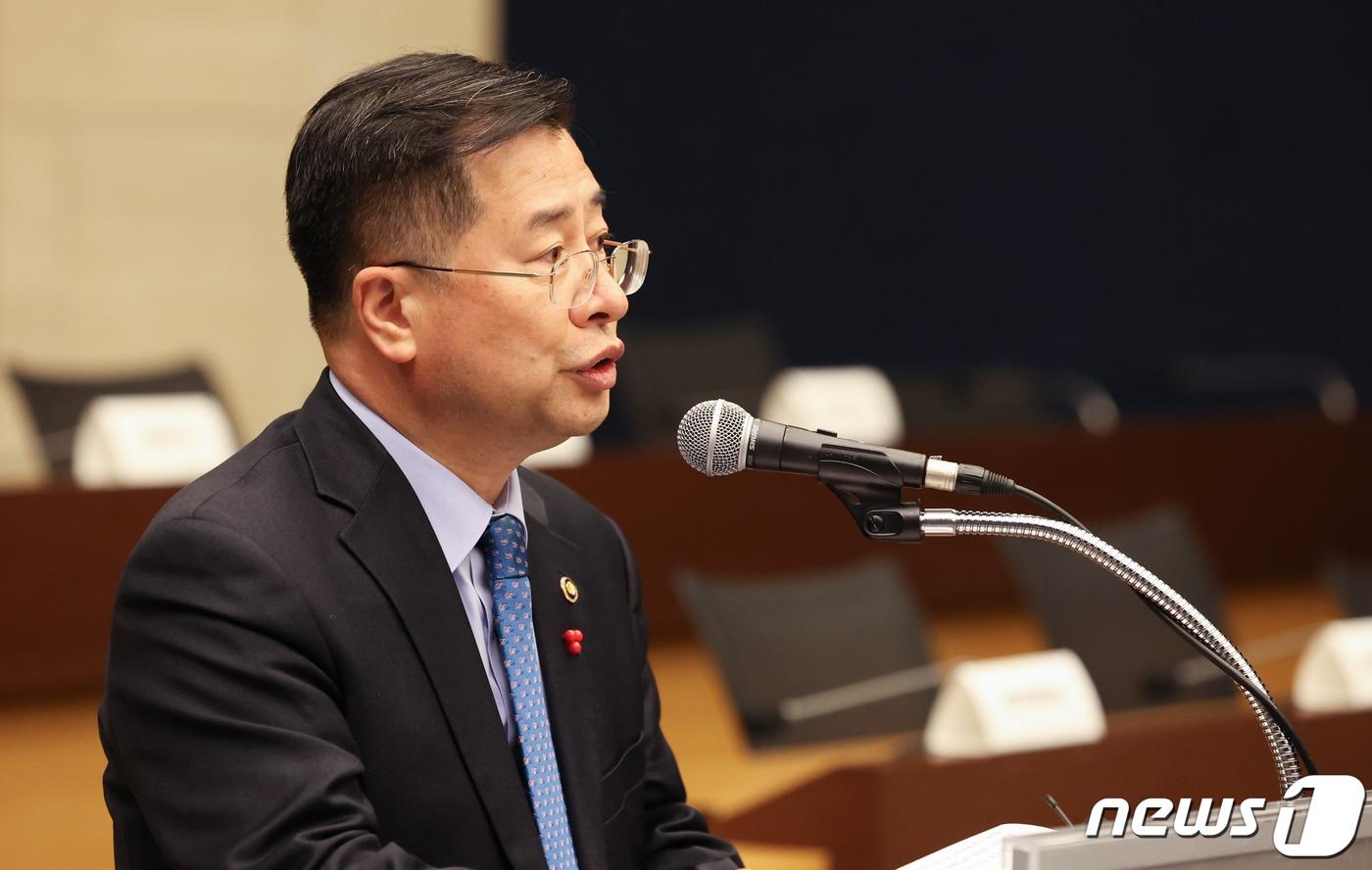 본문 이미지 - 강경성 신임 산업통상자원부 1차관. 2023.12.21/뉴스1 ⓒ News1 허경 기자