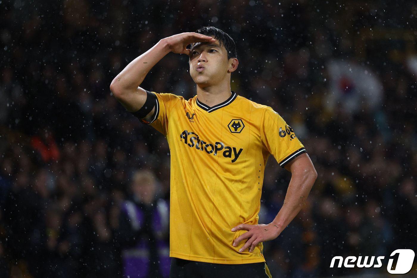 울버햄튼의 황희찬 ⓒ AFP=뉴스1