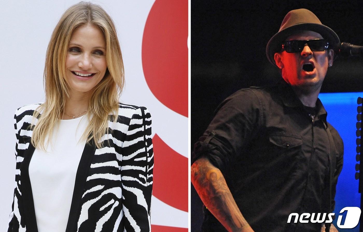 할리우드 여배우 카메론 디아즈와 남편 벤지 메이든. 둘은 2015년 1월 결혼해 8년 넘게 결혼생활을 유지중이다. ⓒ AFP=뉴스1