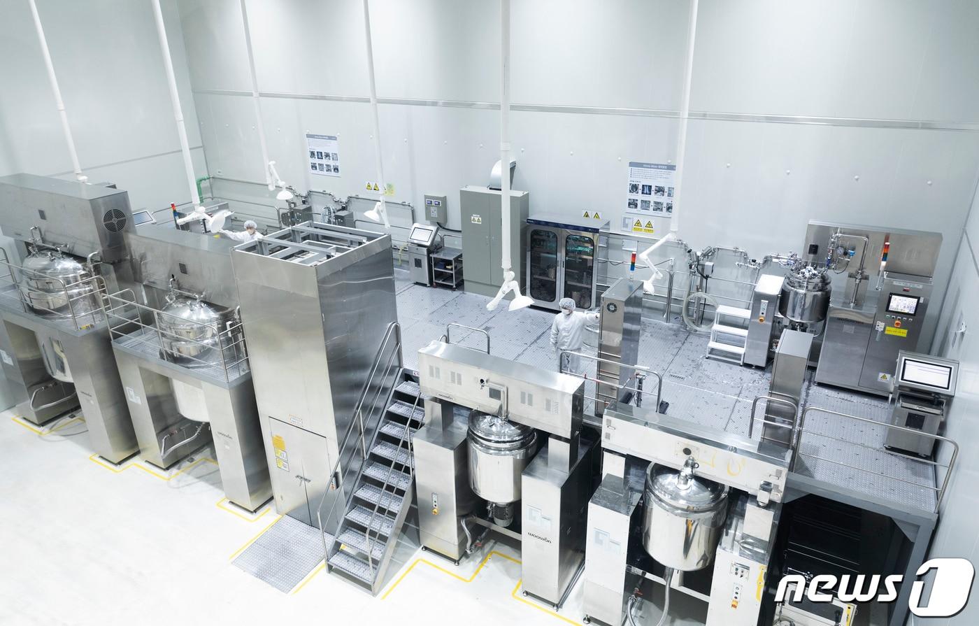 더마펌 원주 공장 내 제조장 모습.(더마펌제공)