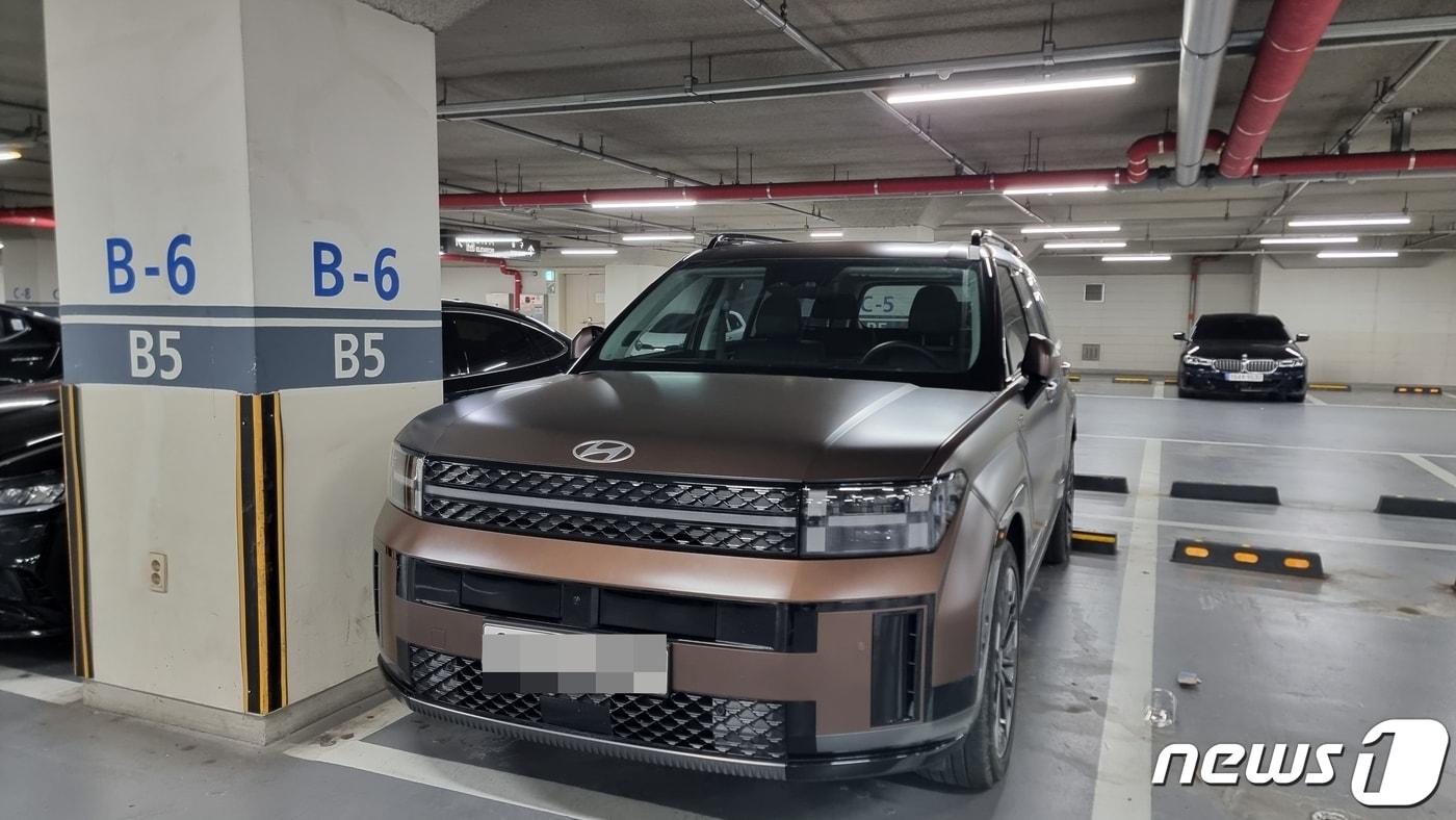 현대자동차 신형 싼타페 하이브리드 ⓒ News1 이형진 기자