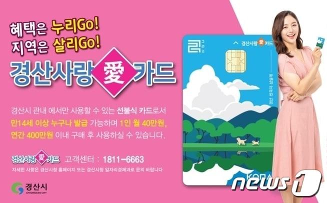 본문 이미지 - 경산사랑카드 /뉴스1 ⓒ News1 정우용 기자