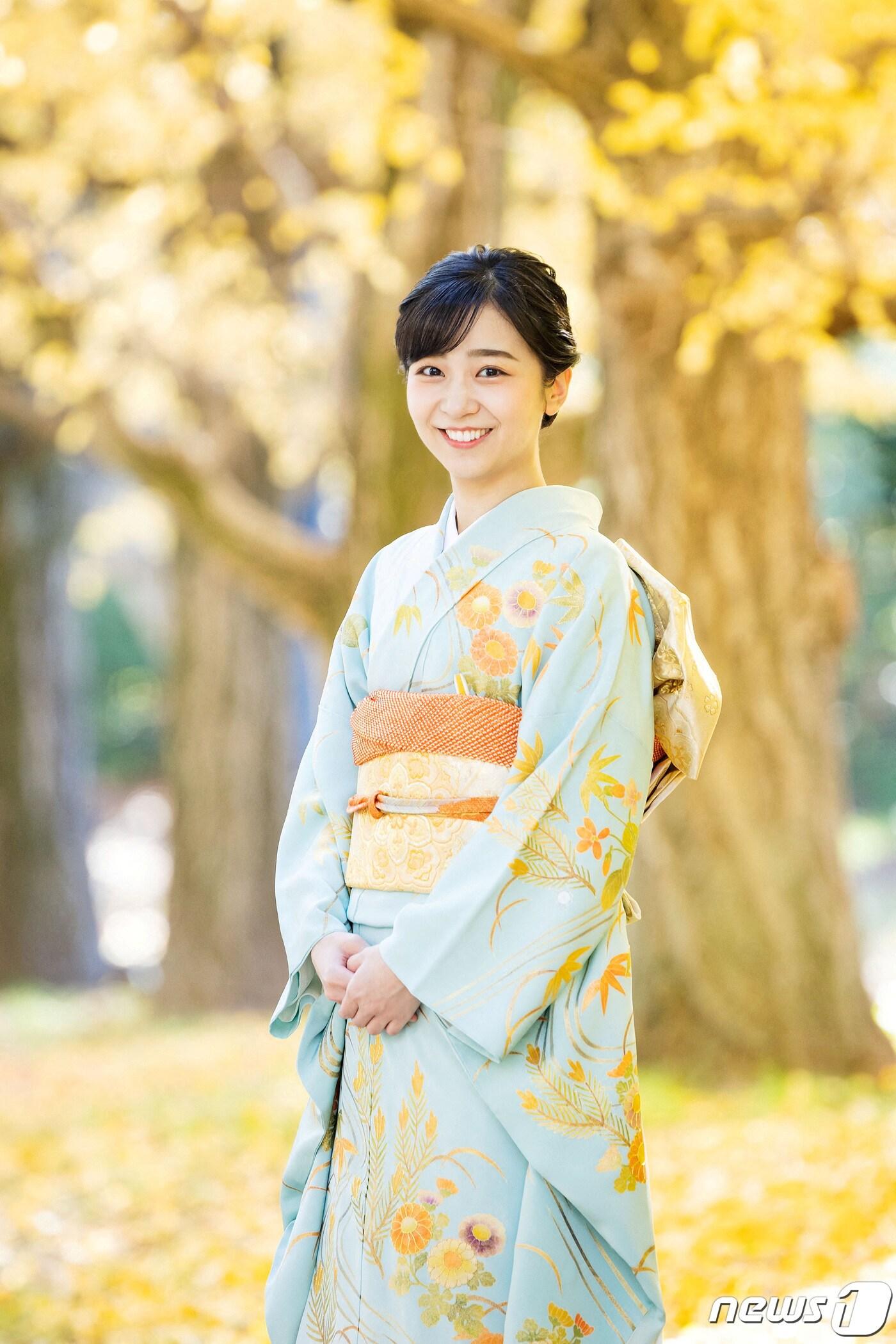 본문 이미지 - 가코 공주가 일본 도쿄 아카사카 영빈관에서 포즈를 취하고 있다. 2023.12.02 ⓒ 로이터=뉴스1 ⓒ News1 정지윤 기자