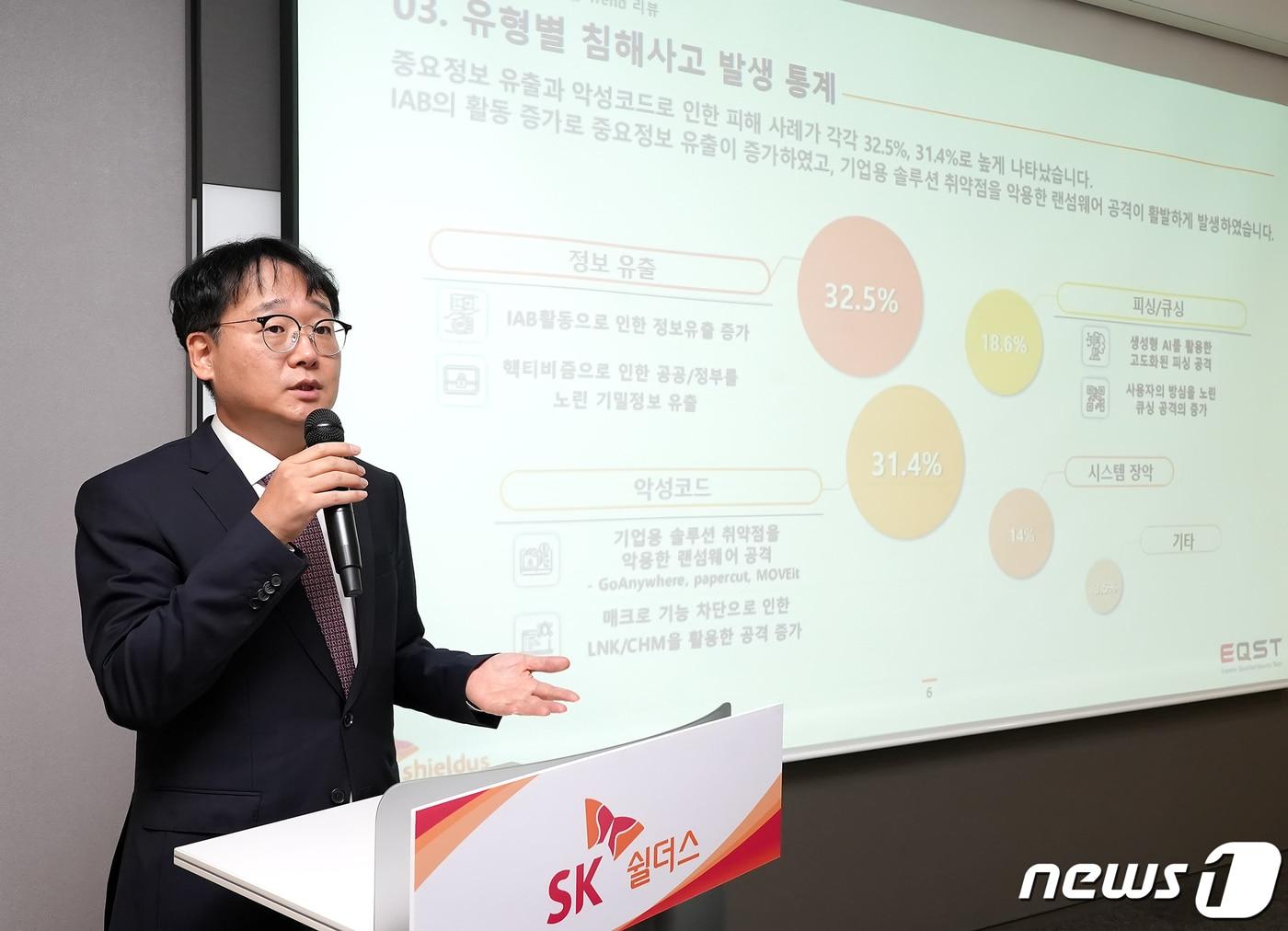 본문 이미지 -  이재우 SK쉴더스 이큐스트 사업 그룹장 (SK쉴더스 제공)