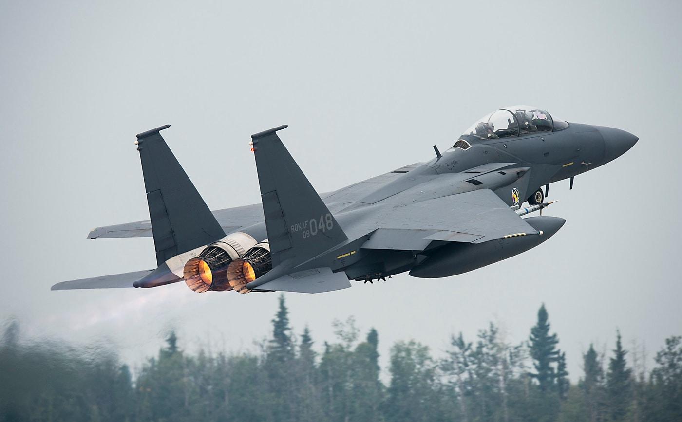 본문 이미지 - 공군 F-15K 전투기 개량형. (보잉 제공)