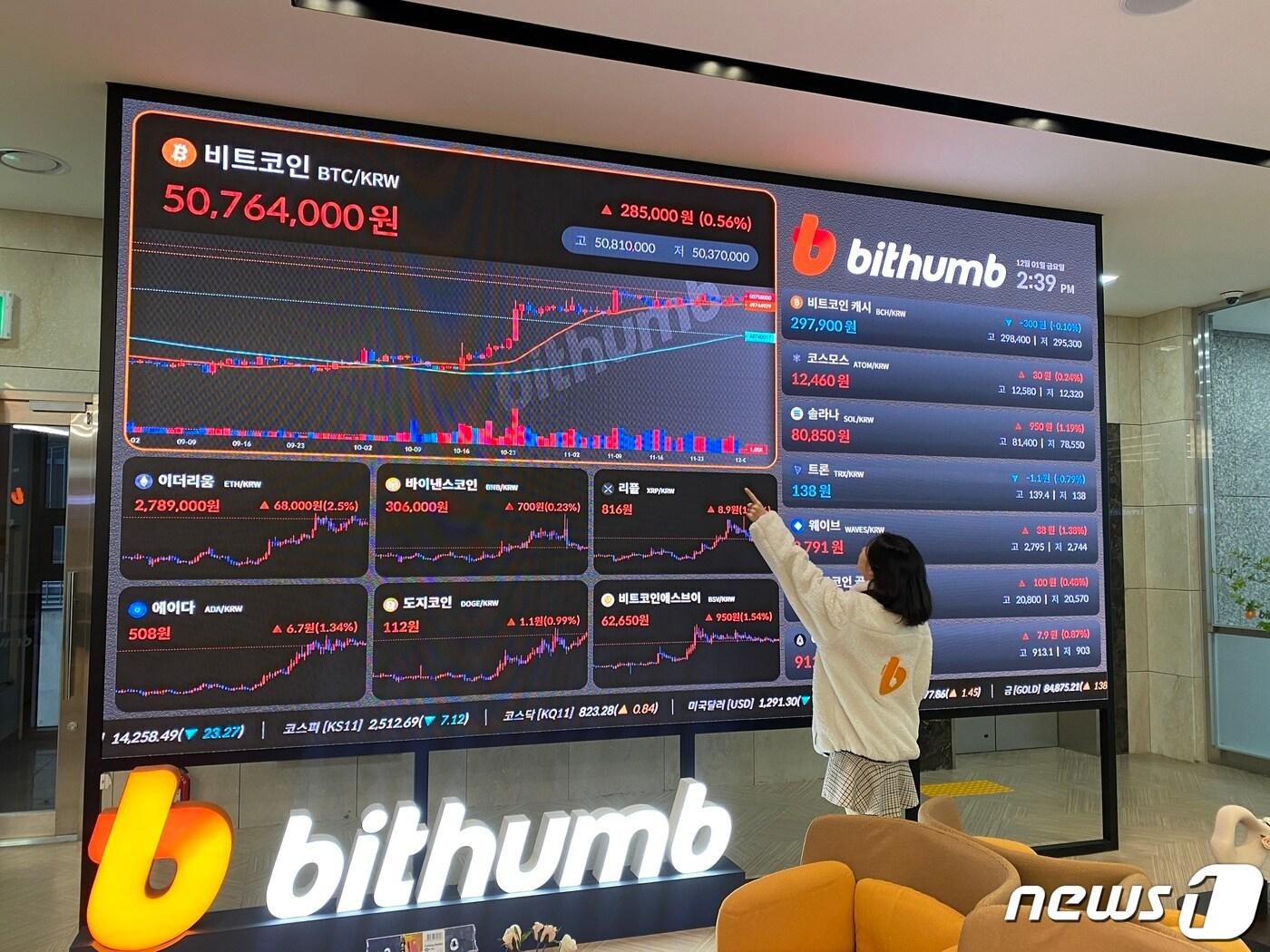 본문 이미지 - 2023년 11월 빗썸 고객센터 전경.