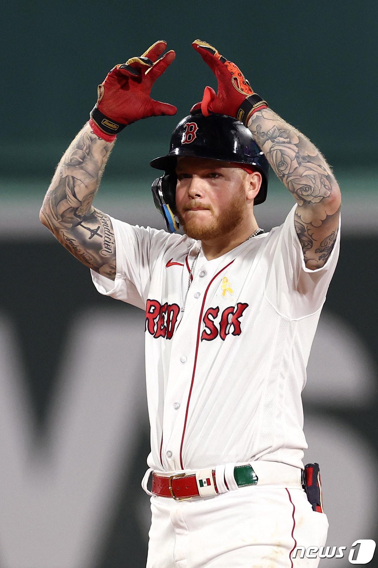 본문 이미지 - 보스턴에서 양키스로 이적한 버두고. ⓒ AFP=뉴스1