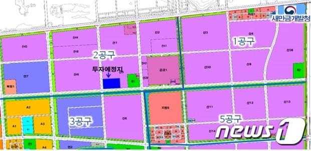 본문 이미지 - 6일 새만금개발청·전북도·군산시·한국농어촌공사와 배터리소재 생산용 설비 및 친환경 에너지 저장용기 제조공장 설립을 위한 투자협약을 체결한 (주)성현의 투자예정지.2023.12.6,(전북도 제공)/뉴스1