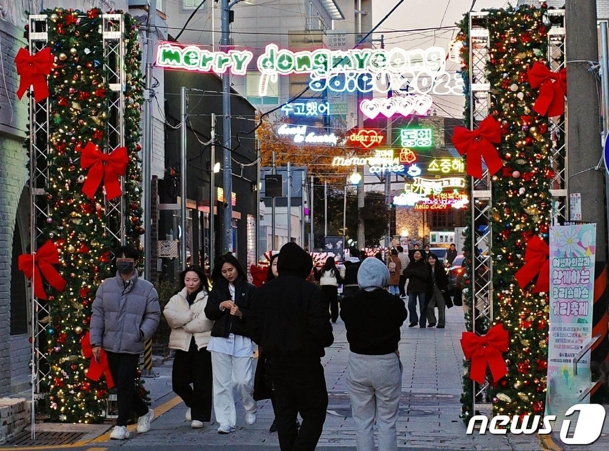 본문 이미지 - 동리단길로 불리는 동명동 거리. 뉴스1 DB