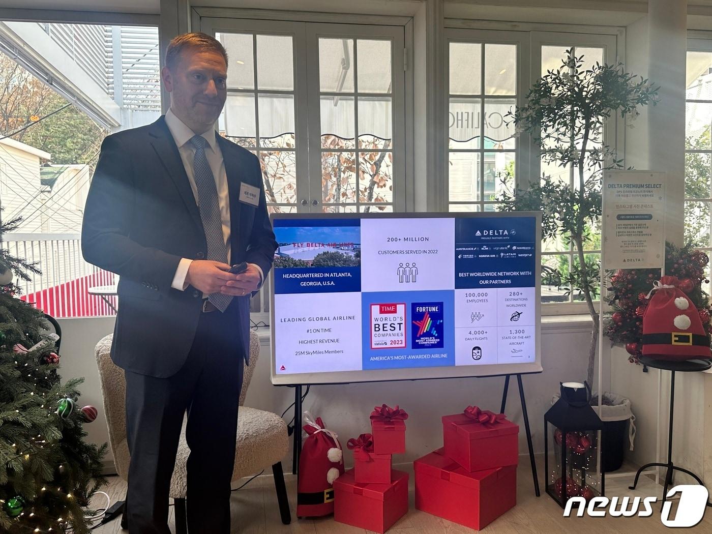본문 이미지 - 제프 무마우 델타항공 아태 부사장 2023.12.07/뉴스1 ⓒ News1 금준혁 기자