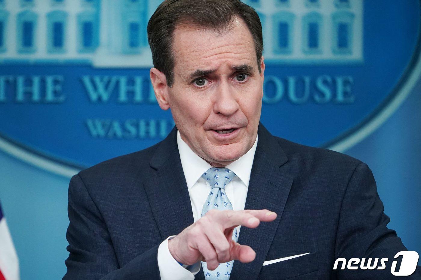본문 이미지 - 존 커비 백악관 국가안보회의(NSC) 전략 소통 조정관. ⓒ AFP=뉴스1 ⓒ News1 우동명 기자