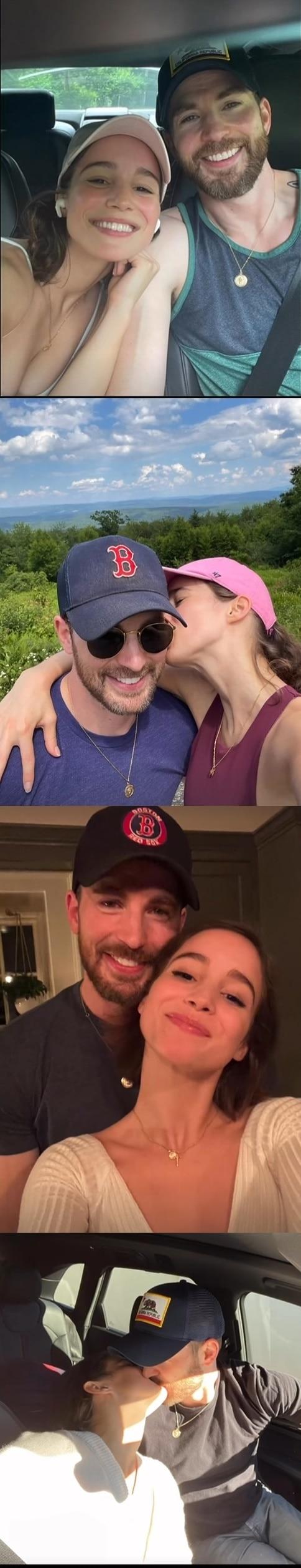 본문 이미지 - 할리우드 스타 크리스 에반스, 알바 바프티스타 / 크리스 에반스 인스타그램