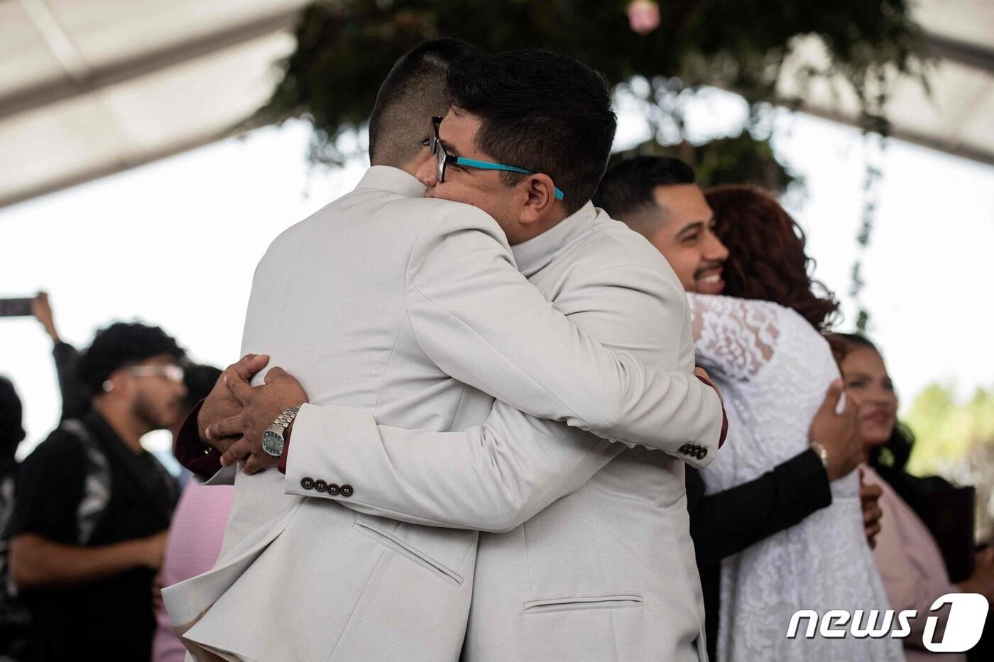 멕시코 네사우알코요틀에서 열린 밸런타인데이 기념 단체 결혼식. &#40;특정 기사 내용과는 무관한 자료사진&#41; ⓒ AFP=뉴스1 ⓒ News1 권진영 기자