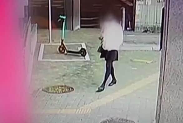 본문 이미지 - 14일 오후 서울 은평구의 한 지하철역 인근 CCTV에 찍힌 40대 남성 A씨의 모습. (TV조선)