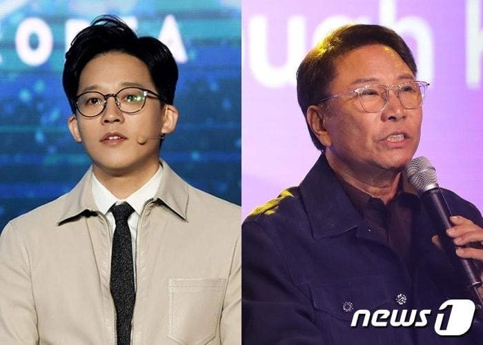 본문 이미지 - 이성수 SM엔터테인먼트 대표(왼쪽, SM엔터 제공)와 이수만 SM 전 총괄 프로듀서(DB) ⓒ 뉴스1