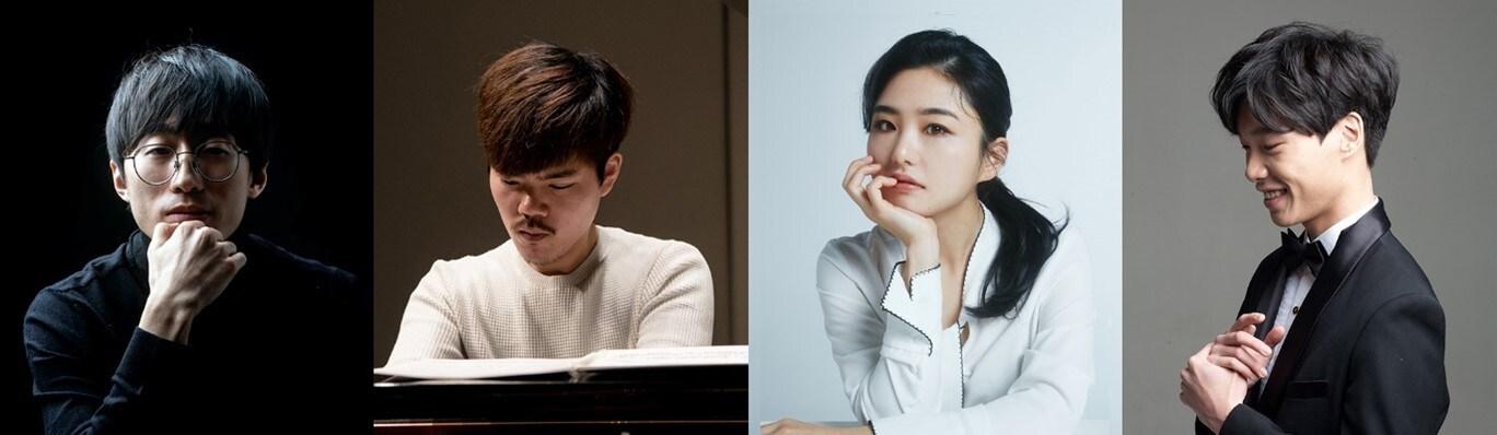 본문 이미지 - 왼쪽부터 피아니스트 김도현·김홍기·박연민·박진형