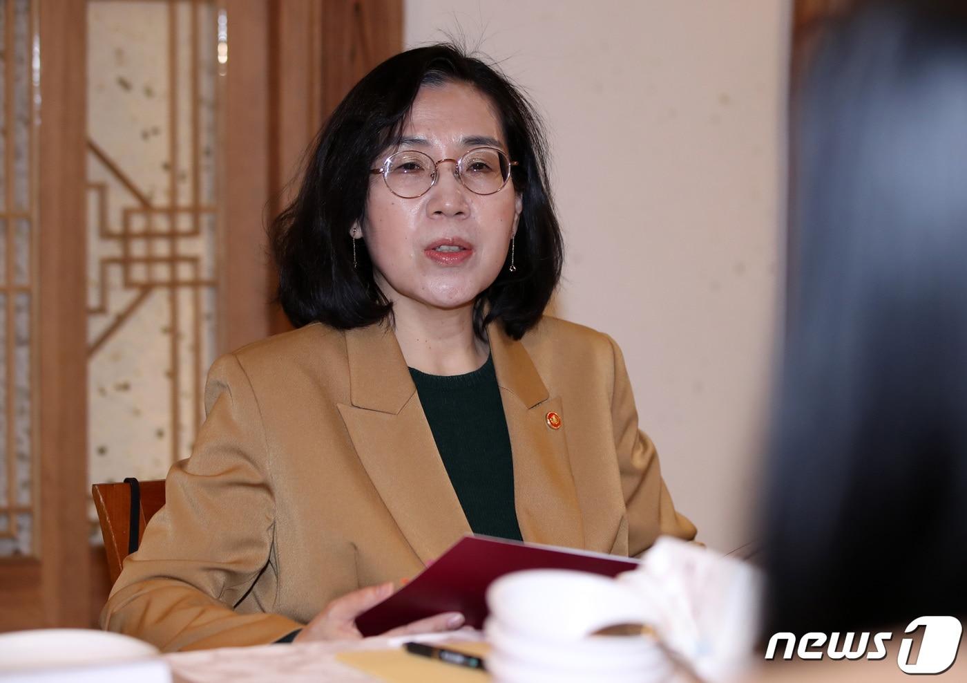 본문 이미지 - 김현숙 여성가족부 장관. /뉴스1 ⓒ News1 구윤성 기자