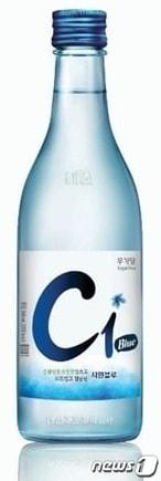본문 이미지 - '시원(C1) 블루' 무가당 소주.(독자 제공)