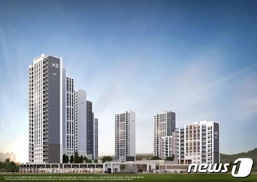 본문 이미지 - 경기도 평택에 들어서는 '고덕자이 센트로' 투시도(GS건설 제공).