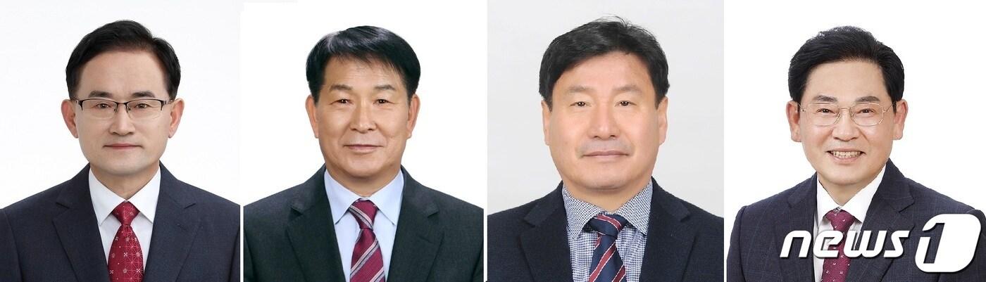 본문 이미지 - 남창원농협 조합장 선거에 출마한 이수복·김홍기·강호열·서정기 후보(왼쪽부터).