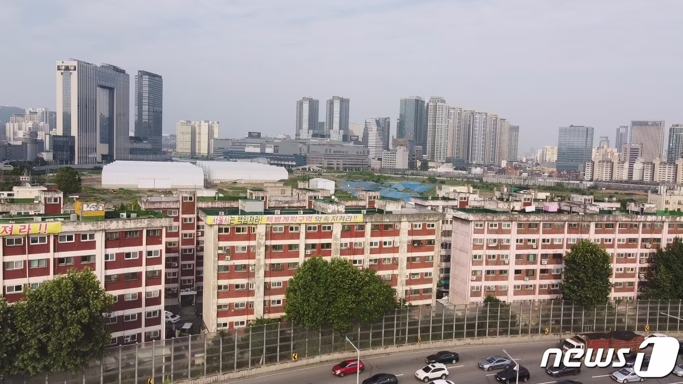 서울 용산구 이촌로에 위치한 중산1차시범아파트 모습. ⓒ Iam부동산 제공.