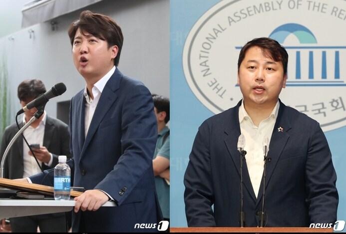 본문 이미지 - 이준석 전 국민의힘 대표(왼쪽)와 장예찬 청년최고위원 후보.  ⓒ 뉴스1 DB