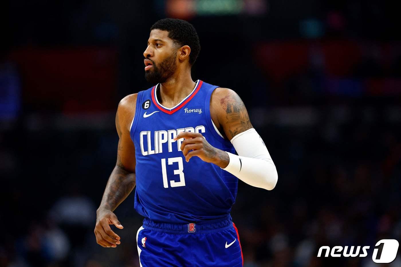 폴 조지가 LA 클리퍼스와의 5년간 동행을 마무리 했다. ⓒ AFP=뉴스1