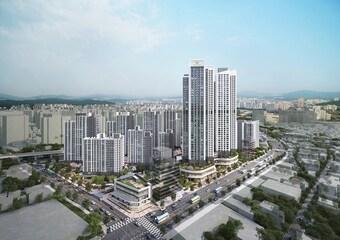 본문 이미지 -  구리역 롯데캐슬 시그니처 투시도. /롯데건설 제공