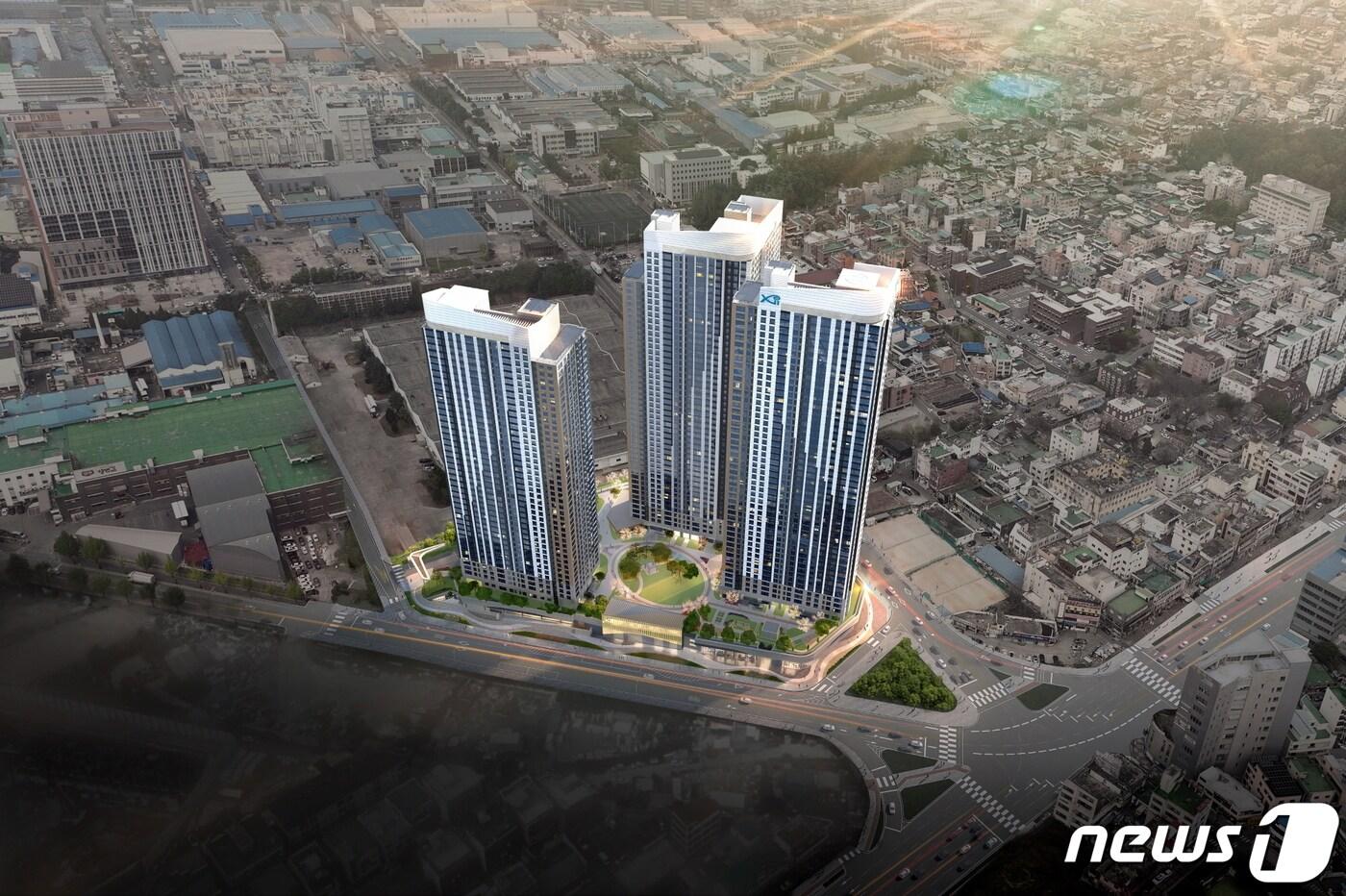 청주 복대자이 더 스카이 조감도. / 뉴스1