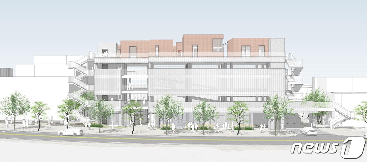 JAR어울림센터 당선작 조감도(진주시 제공).