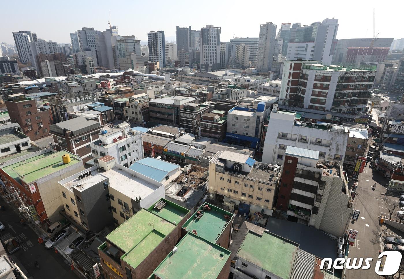 본문 이미지 - 사진은 서울 영등포구 영등포1-11구역의 모습. 2023.2.8/뉴스1 ⓒ News1 신웅수 기자