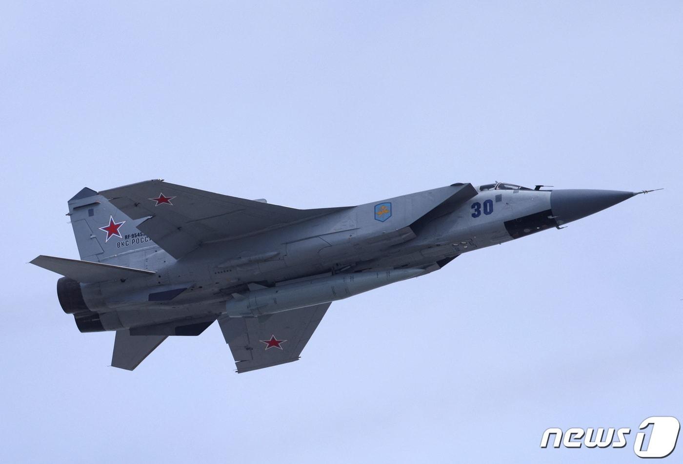 러시아 공군 MiG-31 전투기. &#40;자료사진&#41; ⓒ 로이터=뉴스1 ⓒ News1 박재하 기자