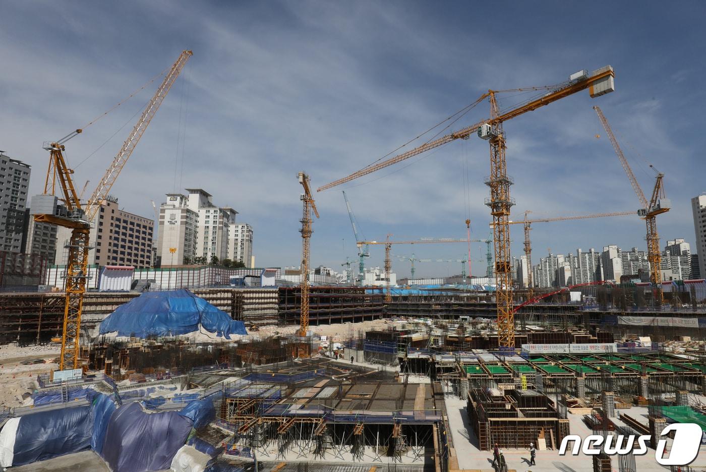 서울 동대문구 한 주택재건축현장 모습. &#40;자료사진&#41; /뉴스1 ⓒ News1 송원영 기자