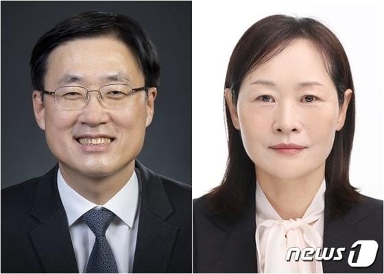 본문 이미지 - 김형두 서울고법 부장판사(왼쪽)와 정정미 대전고법 고법판사(대법원 제공)