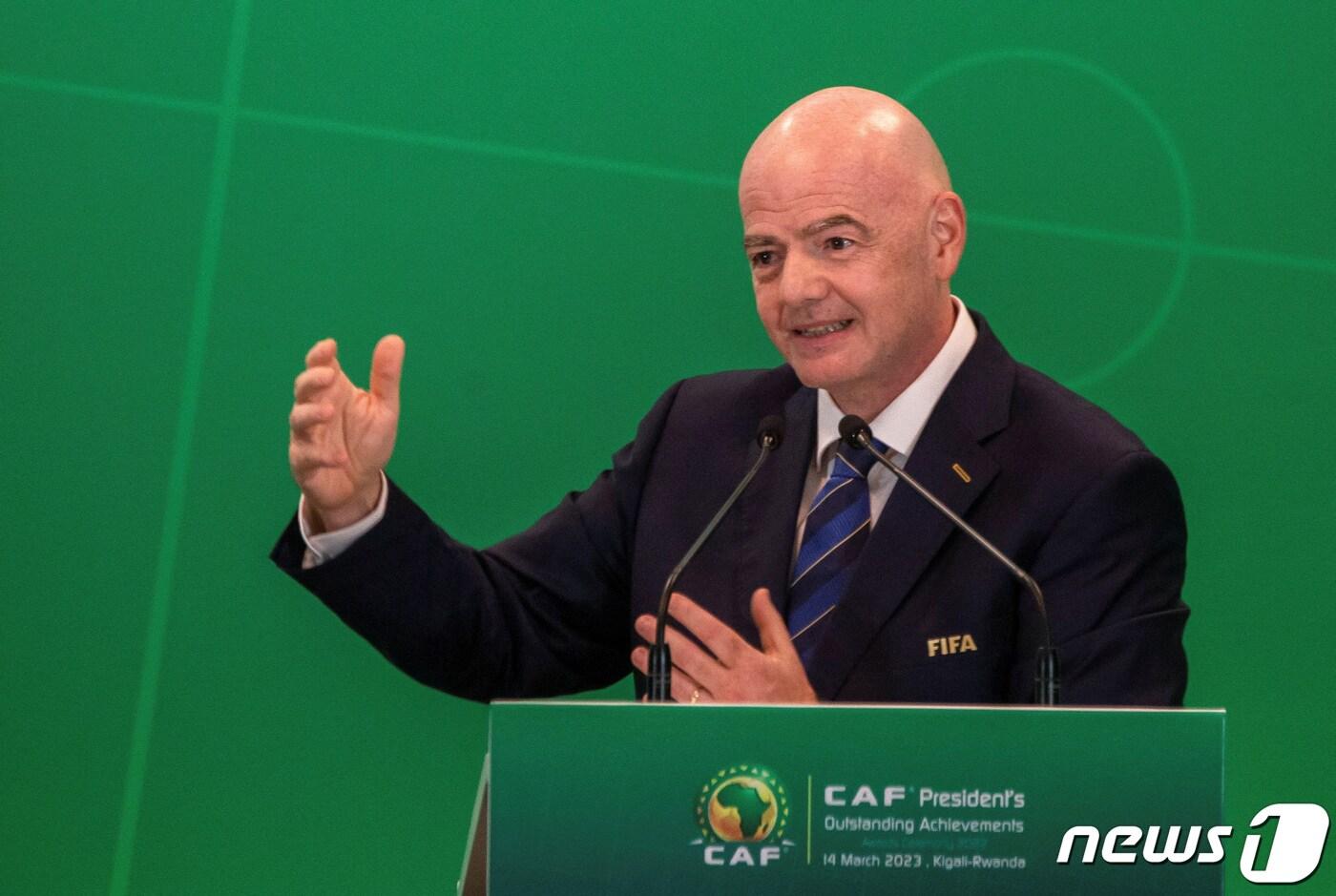 잔니 인판티노 국제축구연맹(FIFA) 회장. ⓒ 로이터=뉴스1