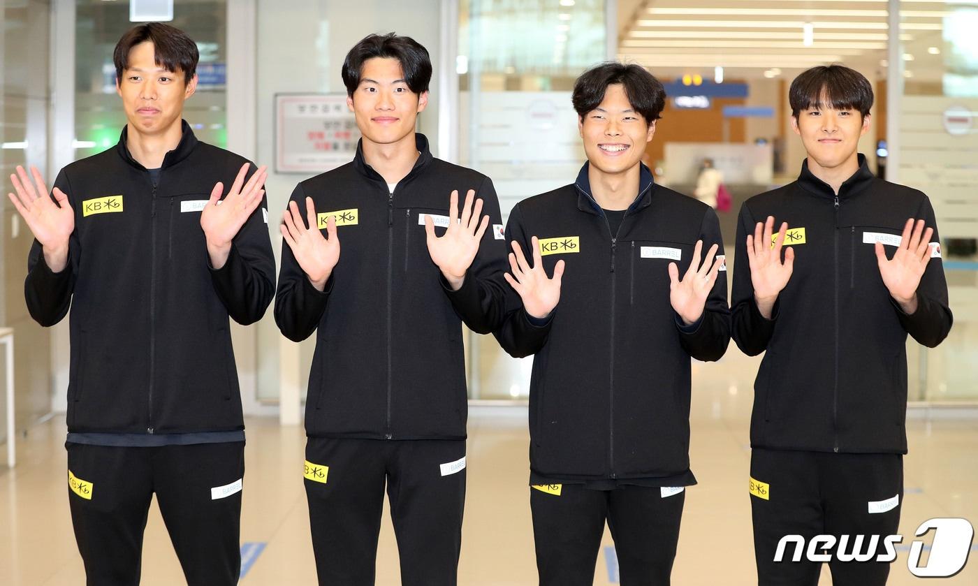 수영 국가대표 양재훈(왼쪽부터), 황선우, 이호준, 김우민. 뉴스1 DB ⓒ News1 박세연 기자