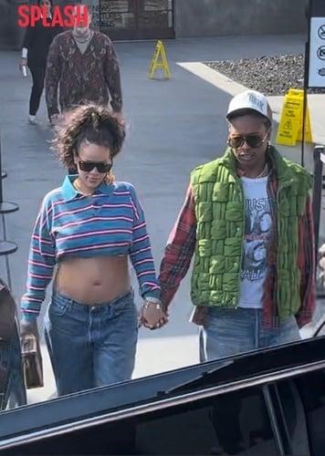 본문 이미지 - 리한나, 에이셉라키 / 사진 = Splash news 제공