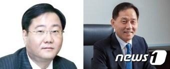 본문 이미지 - 왼쪽부터  정몽진 KCC 회장, 정몽익 KCC글라스 회장 ⓒ 뉴스1 