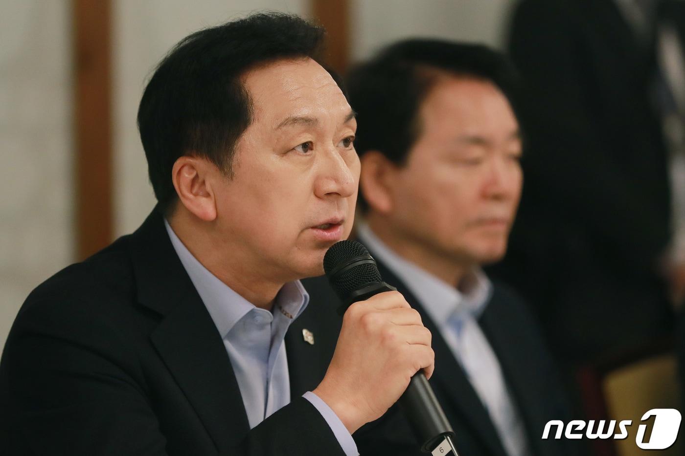 본문 이미지 - 김기현 국민의힘 대표가 19일 오후 서울 종로구 삼청동 총리공관에서 열린 고위당정협의회에서 발언을 하고 있다. (공동취재) 2023.3.19/뉴스1 ⓒ News1 이재명 기자