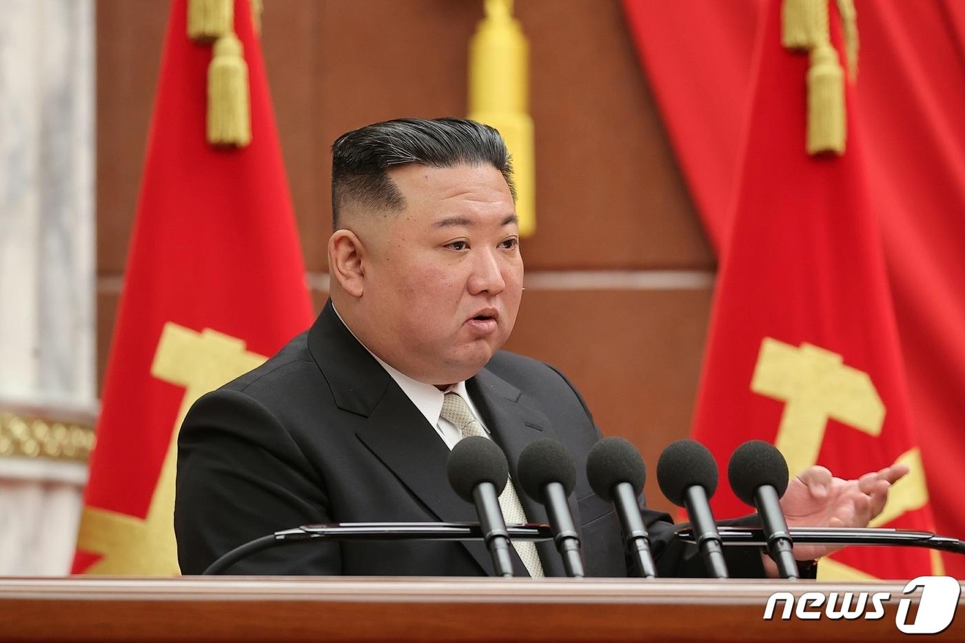 (평양 노동신문=뉴스1) = 북한 김정은 노동당 총비서. [국내에서만 사용가능. 재배포 금지. DB 금지. For Use Only in the Republic of Korea. Redistribution Prohibited] rodongphoto@news1.kr