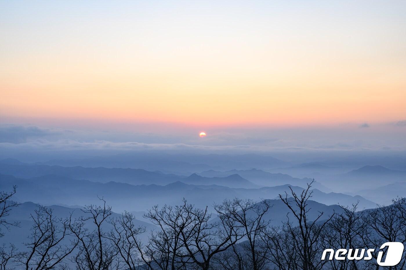 강원 정선 가리왕산 케이블카에서 바라 본 일출. (뉴스1 DB)